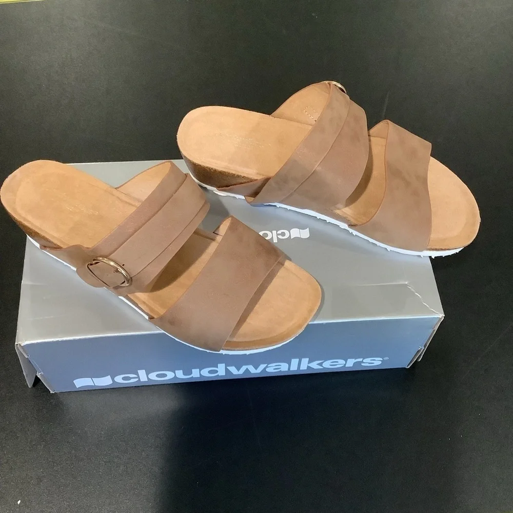 CLOUDWALKERS EXTRA WIDE FIT 9W Didi Footbed Wedge